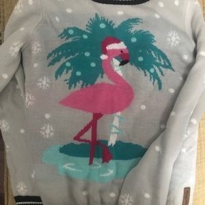 Christmas Flamingo Sweater